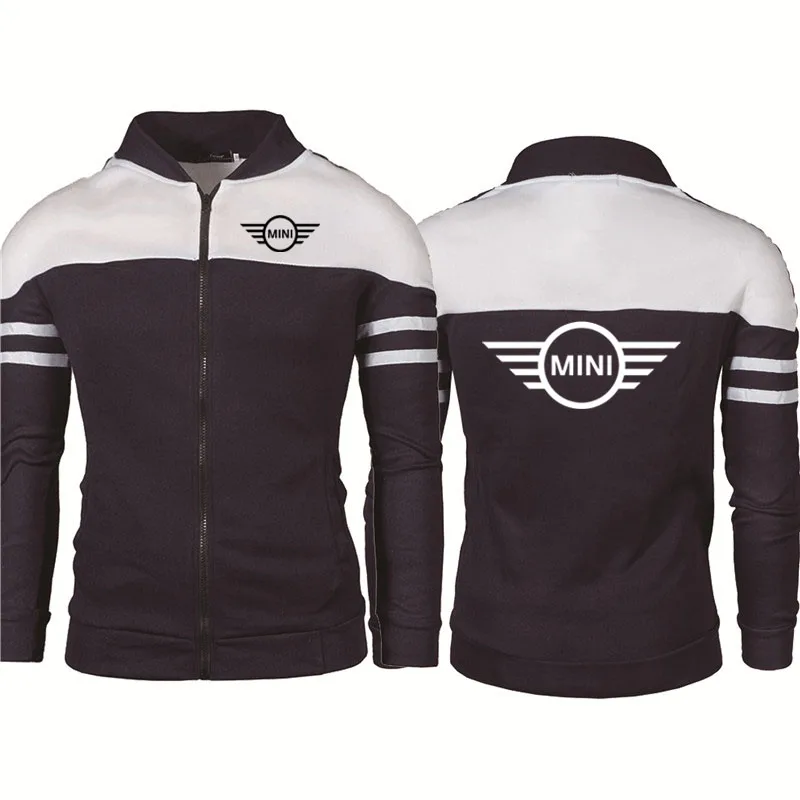 

New Fashion MINI Car Logo Sweatshirt Men Hoody Spring Autumn high quality Cotton Men's Zipper Jacket Harajuku Clothing