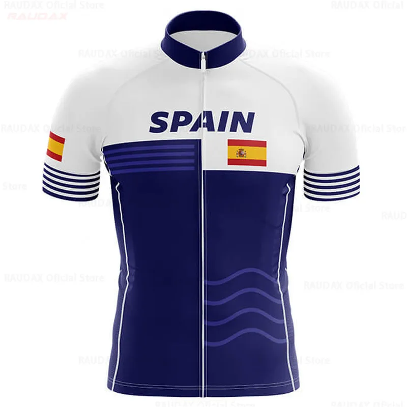 

New Spain Men Breathable Cycling Jersey Summer Mtb Jersey Camisa Ciclismo Lycra Bike Jersey Short Sleeve Maillot Ciclismo Hombre