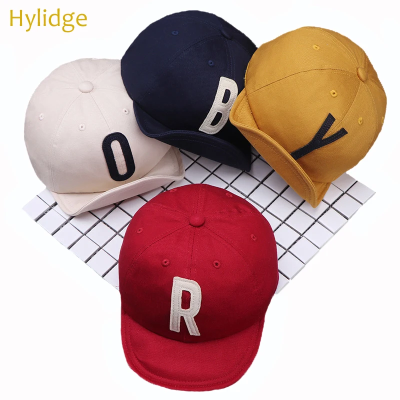 

Hylidge Fashion Embroidered Letter Baby Cap with Adjustable Buckle Toddler Girl Sun Hats Soft Brim Boy Girls Baseball Caps