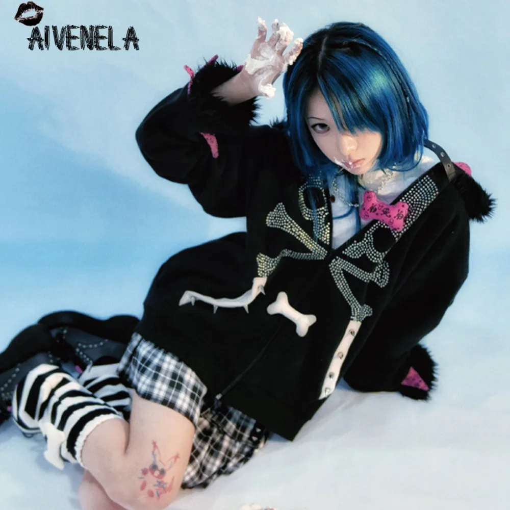 Женский бархатный свитшот с длинным рукавом в стиле Харадзюку | Женская одежда