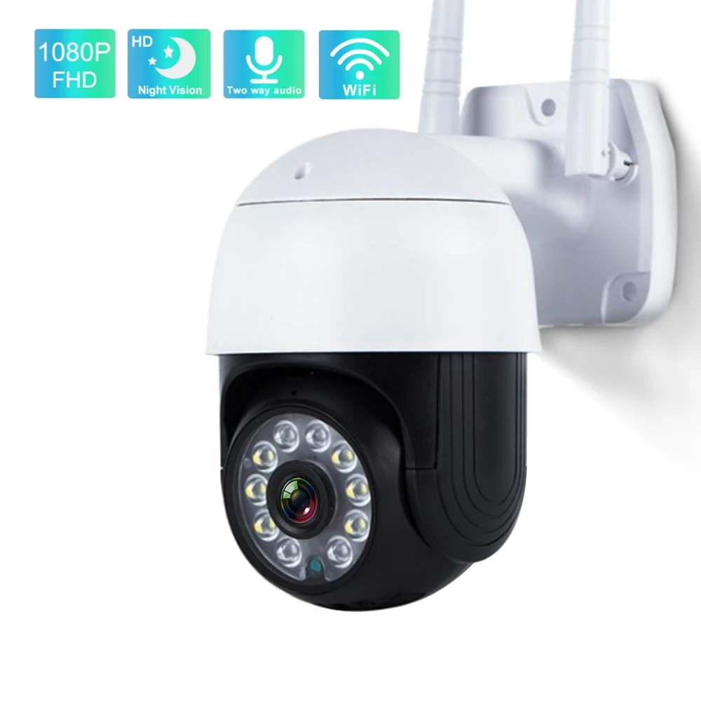 

Открытый PTZ IP Камера 1080P наблюдения Камера s с поддержкой Wi-Fi Ночное видение двухстороннее аудио 4X цифровой зум домашней безопасности Скорос...