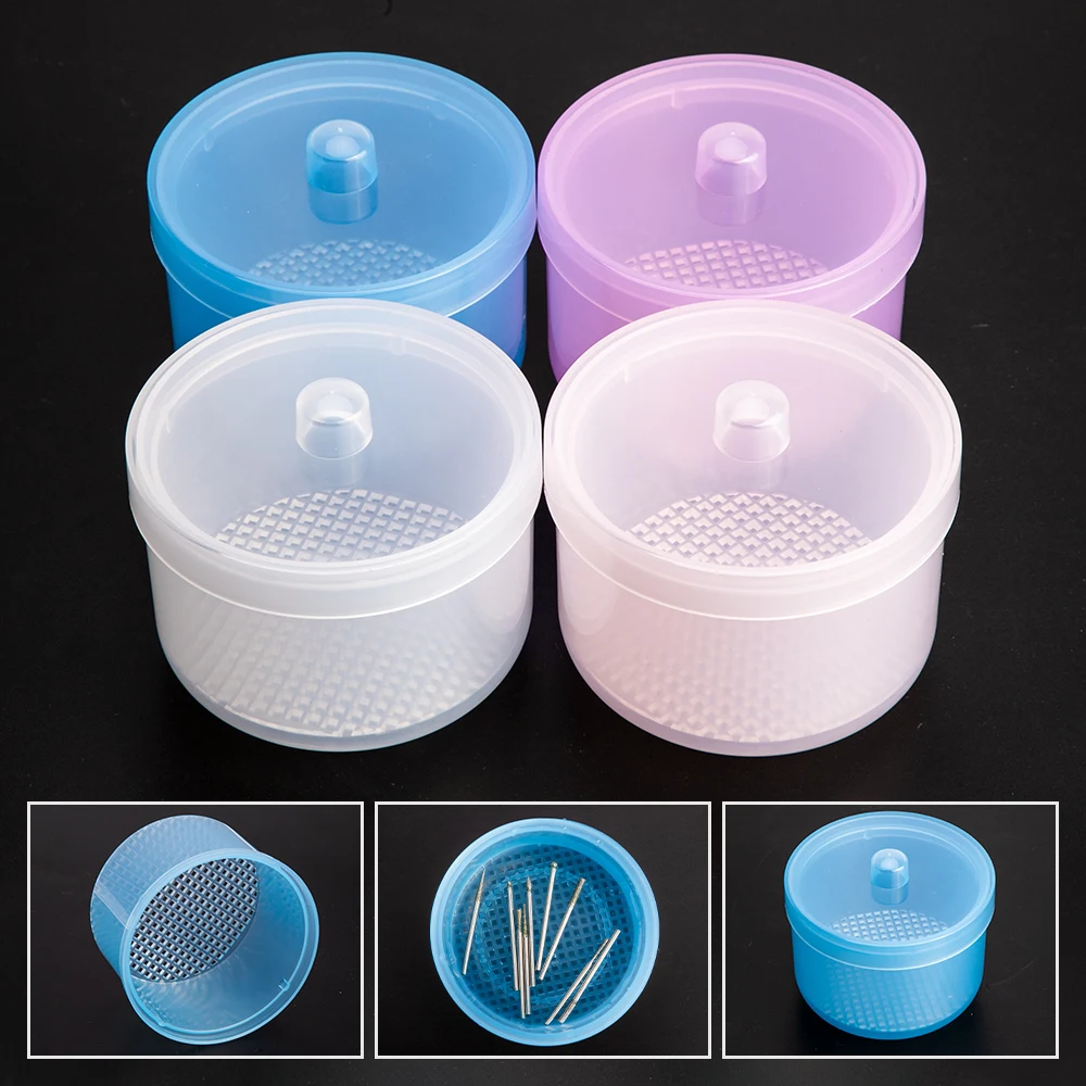 Сверла для ногтей коробка дезинфекции инструмент маникюра Круглый стерилизатор