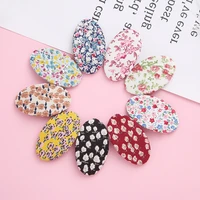 30pclot floral prints hair clips for children women kids girls snap hairclips pins hairpins bb barrettes baby girl headwear