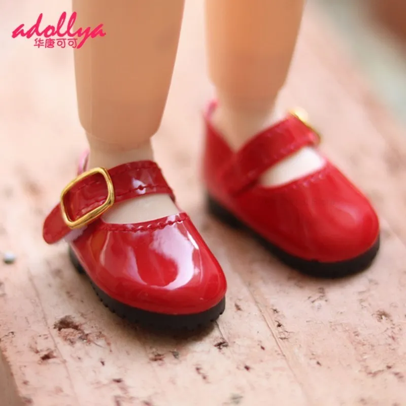 

Аксессуары для куклы Adollya BJD, обувь 5 см, цвет белый, красный, модная повседневная кожаная обувь для куклы 30 см, подходит для кукол 1/6