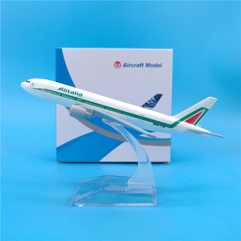 16 см масштаб 1:400 самолеты авиа Alitalia Боинг B777 модель самолета литые игрушки