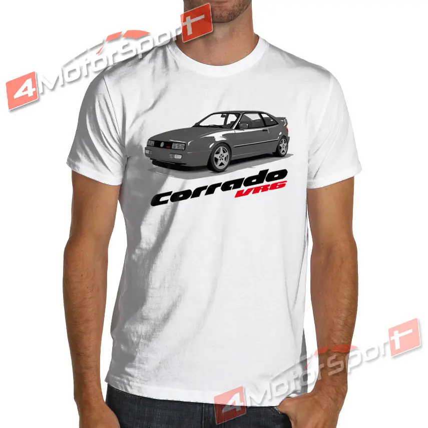 Новая летняя крутая футболка Corrado Vr6 белая или серая хлопковая Футболка с