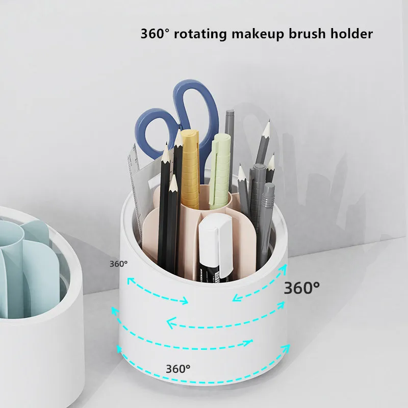 

Rotate 360 degrees Make Up Brush Holder Organizer For Cosmetic Makeup Organizers Storage Box Pen Holder Lipstick Storage Rack