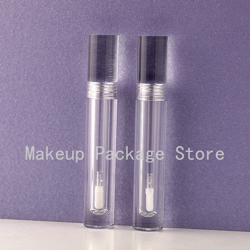 

10ml 10/30/50pcs Empty Clear Acrylic Lip Gloss Tube, DIY Round Portable Liquid Lipstick Bottle, Cosmetic Container Shell Package