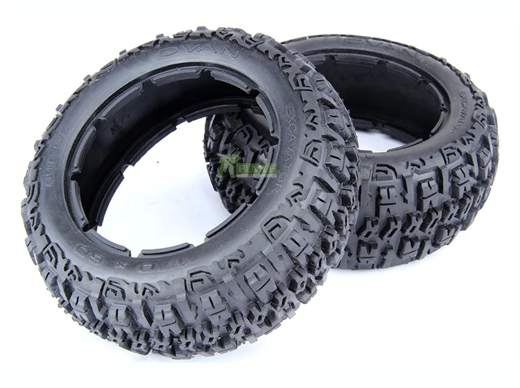 Передние и задние шины Knobby (поколение 3) подходит для 1/5 HPI ROVAN KM BAJA 5B|Детали