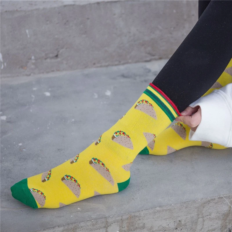 Носки унисекс Happy креативные абстрактные носки с оригинальным рисунком парные