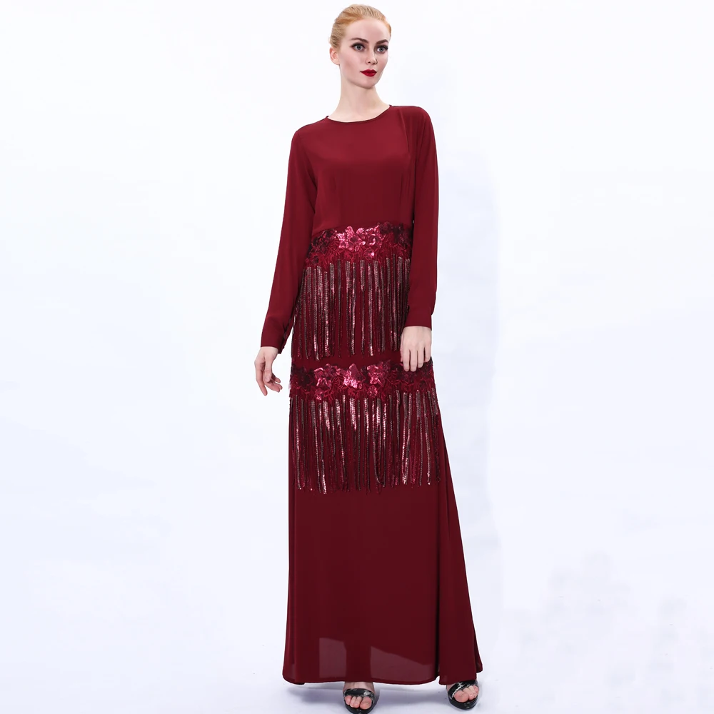 Блестки Abaya для женщин Дубай длинное женское платье вечевечерние турецкий кафтан