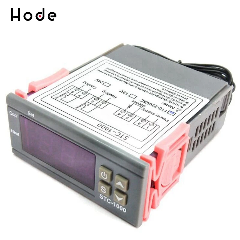 12V/24V/110V-220V термостат stc-1000 электронный цифровой дисплей регулятор температуры