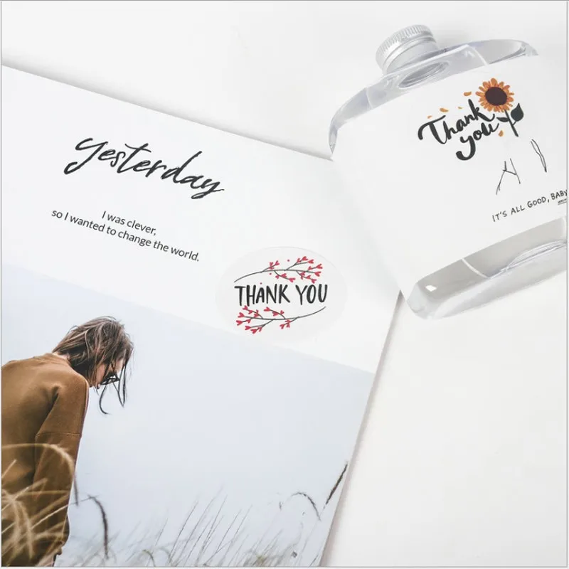 

Наклейки Детские овальные с надписью «Thank you», 5 см х 4 см, 60/шт./упак.