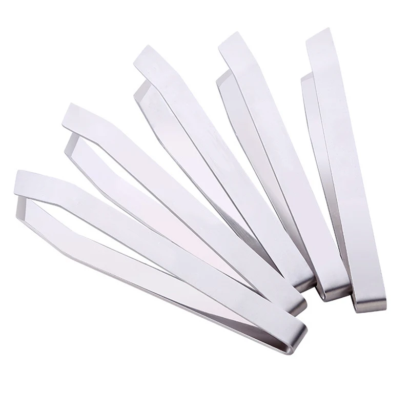 Новый Прочный Пинцет серебристого цвета из нержавеющей стали длиной 11 см 2