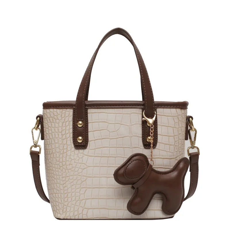 

Retro bag women 2020 new simple handbag wild diagonal bucket bag shoulder bag messenger bag