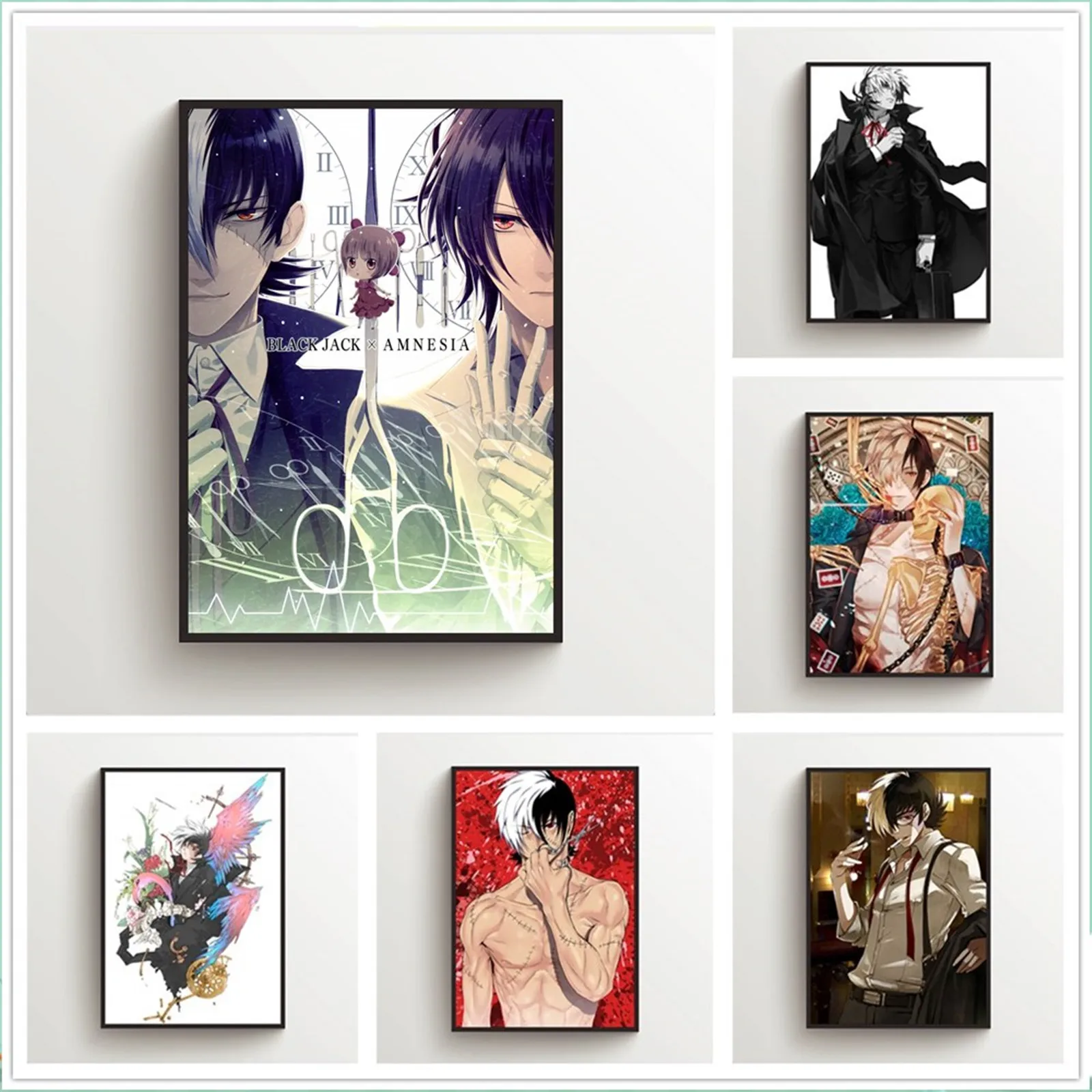 

Black Jack Kiriko Anime Poster Picture Bar Shop Door Wall Decor