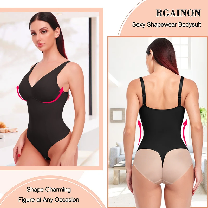 Women's Binders Shapers Body Shapewear Thong Sexy Bodysuit Slimming Underwear Waist Trainer Body Shaper Modeling Strap Corset