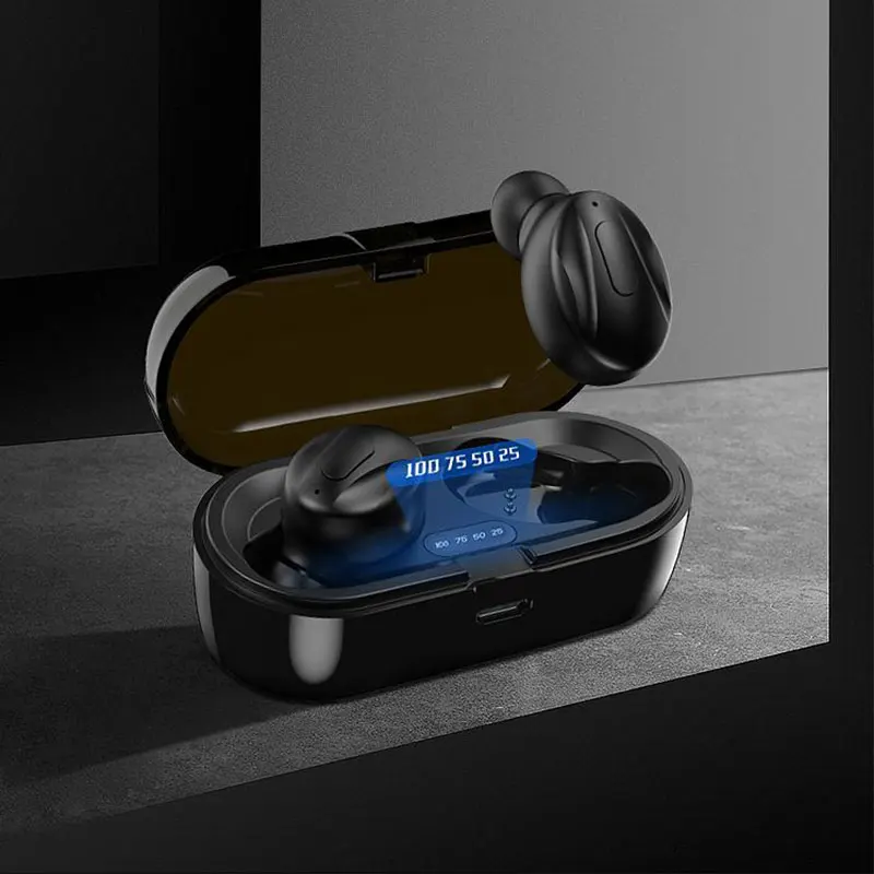 

XG13 LED Digital Display Earphone In-ear Bluetooth Headphone Wireless Earbuds TWS 5.0 with Mic Charging Box Noise Reduction