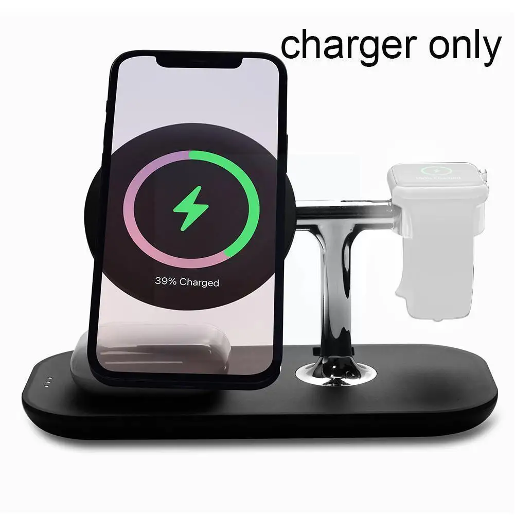 

3 In 1 Magnetic Wireless Charging Station Mobile Phone Stand Charging Station Wireless Charger Wireless Charging Dock Fast S8c4