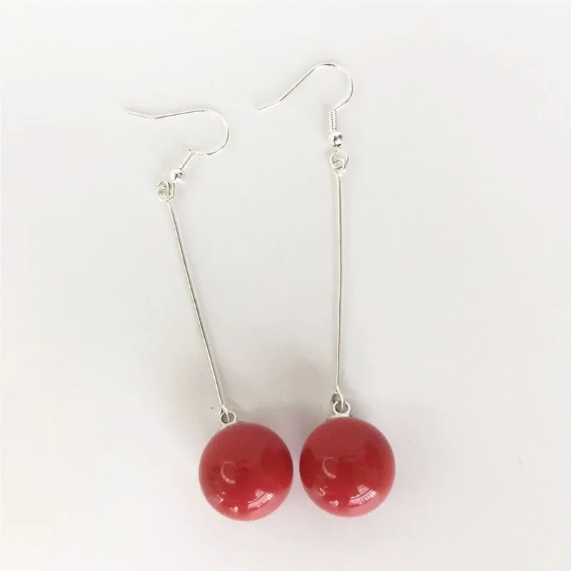 

Anime JoJo Bizarre Adventure Cosplay Pierre Polnareff Metal Cherry Stud Earrings for Women Men Jewelry Accessories Props Gift