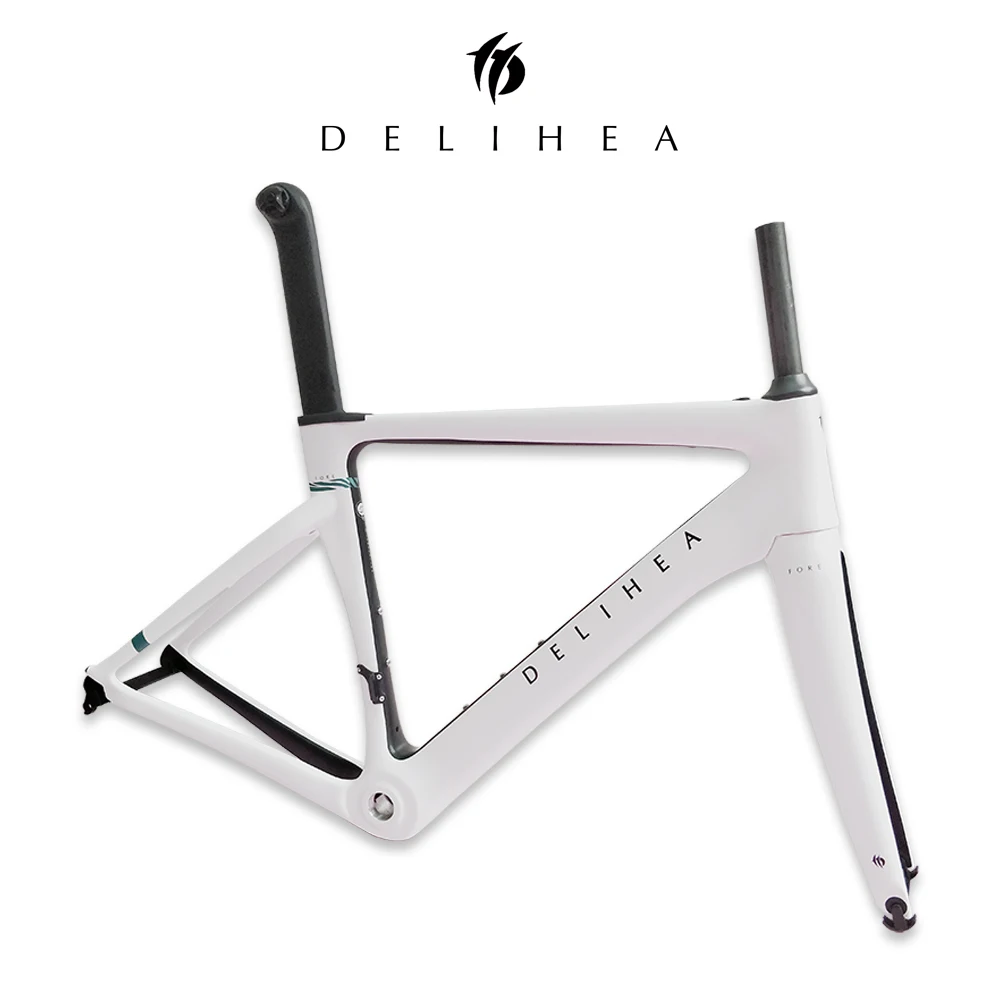 DeliHea T1000 карбоновая рама для шоссейного велосипеда, велосипедная Рама, супер легкая Ди2/Механическая гоночная карбоновая дорожная рама