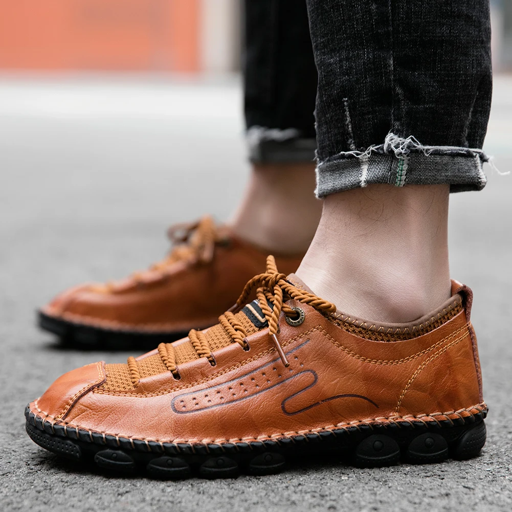 

Casual Shoes Spring Casual Shoes Mens Men 2020 Shoe Man Zapatillas Hombre Causal For Flat Leather Men's Black Informales