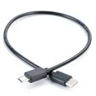 Высокое качество Тип C кабель-переходник папа-Micro USB Male-кабель для зарядки передачи и синхронизации OTG заряда USB-C кабель шнур адаптера под названием 30 см