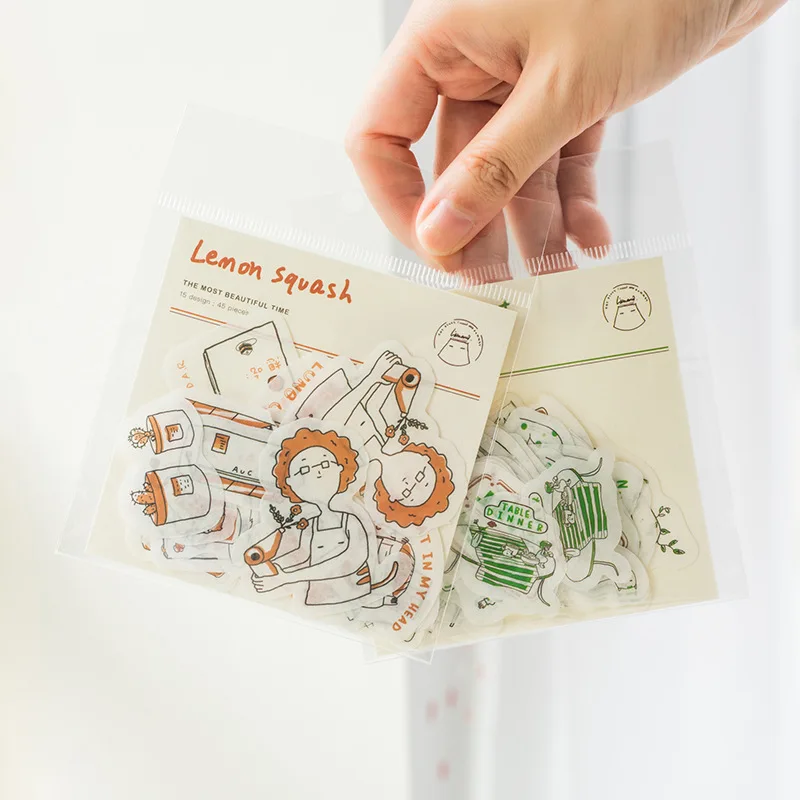 

45pcs/1lot Kawaii Stationery Stickers Oxygen time Diary Planner Decorative Mobile Stickers Scrapbooking DIY Craft Stickers