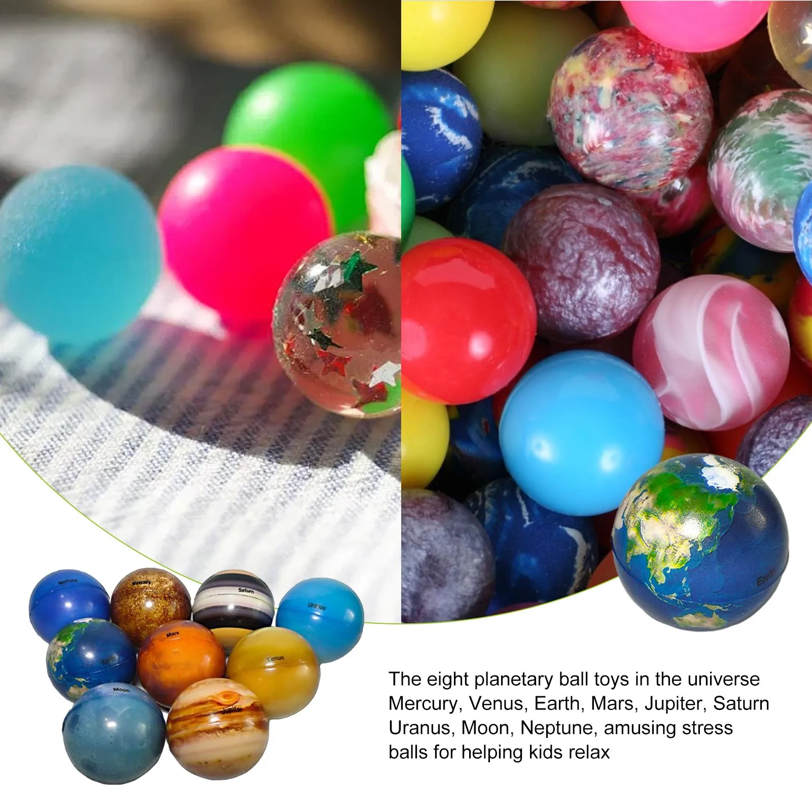 

Pcs Lightweight Solar System Planet Balls Beautiful Colors Stress Relief Educational Toys For Kids Adults fit