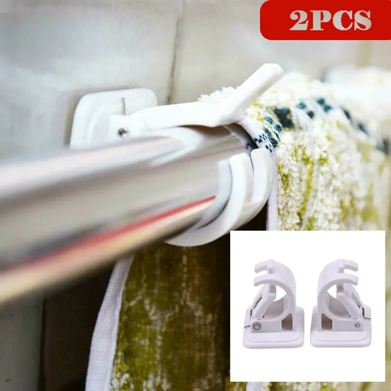 2 шт. крючок зажим для занавесок подвесные крючки ванной спальни душа белый