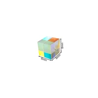 prism six sided bright light combine cube prism stained glass beam splitting prism optical experiment instrument tools