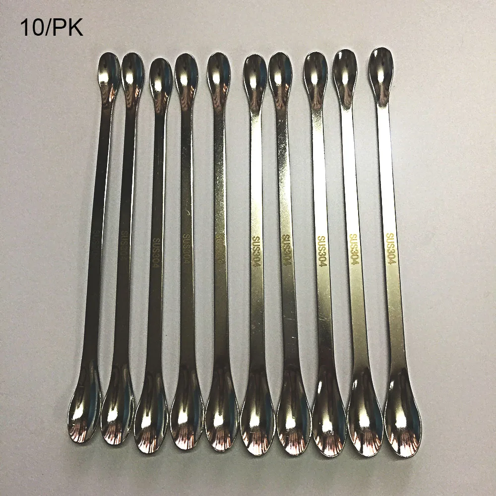 Ложка для лекарств из нержавеющей стали 22 см с двойной головкой лопатка