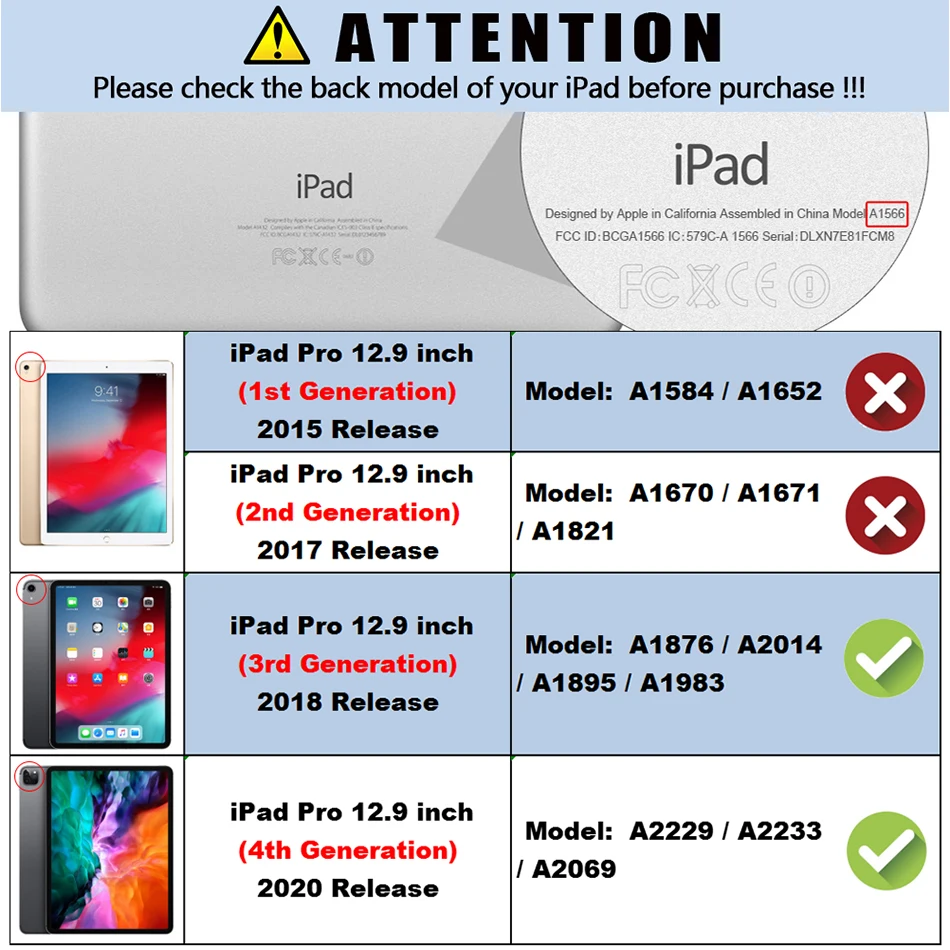 Чехол MTT 2018 2020 для iPad Pro 12 9 дюймов 3 го 4 поколения из искусственной кожи с магнитной