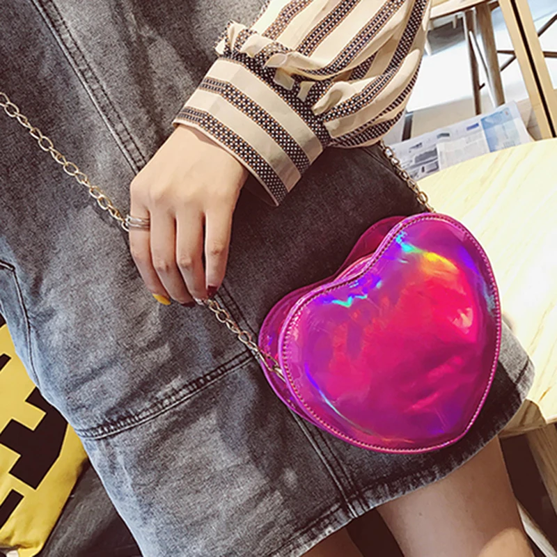 

Colorful Love Heart Shoulder Bag Clutch Women Shoulder Messenger Crossbody Bag Women Shoulder Bag Birthday Gift