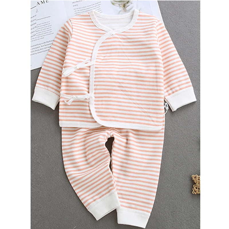 Одежда для малышей хлопковый комбинезон в желто-синюю полоску маленьких