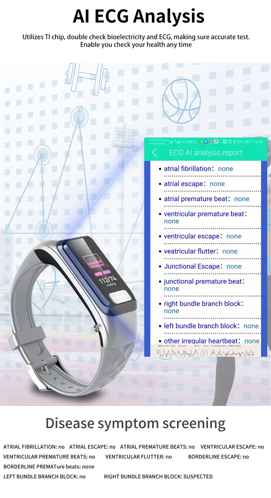 2 в 1 Смарт браслет часы с Bluetooth наушники ECG PPG пульсометр Монитор артериального давления спортивный привод вызов педометр