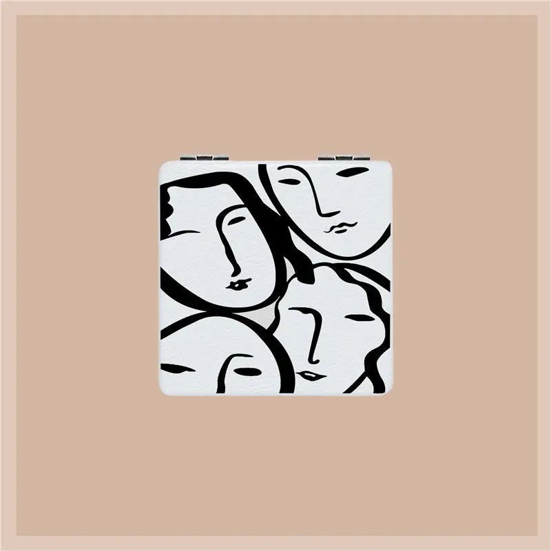 Зеркало для макияжа SW 1 шт. двухстороннее портативное в ассортименте|Зеркала