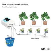 garden solar irrigation systems automatic watering timer device gardening potted plant drip irrigate miniature pump with pe hose