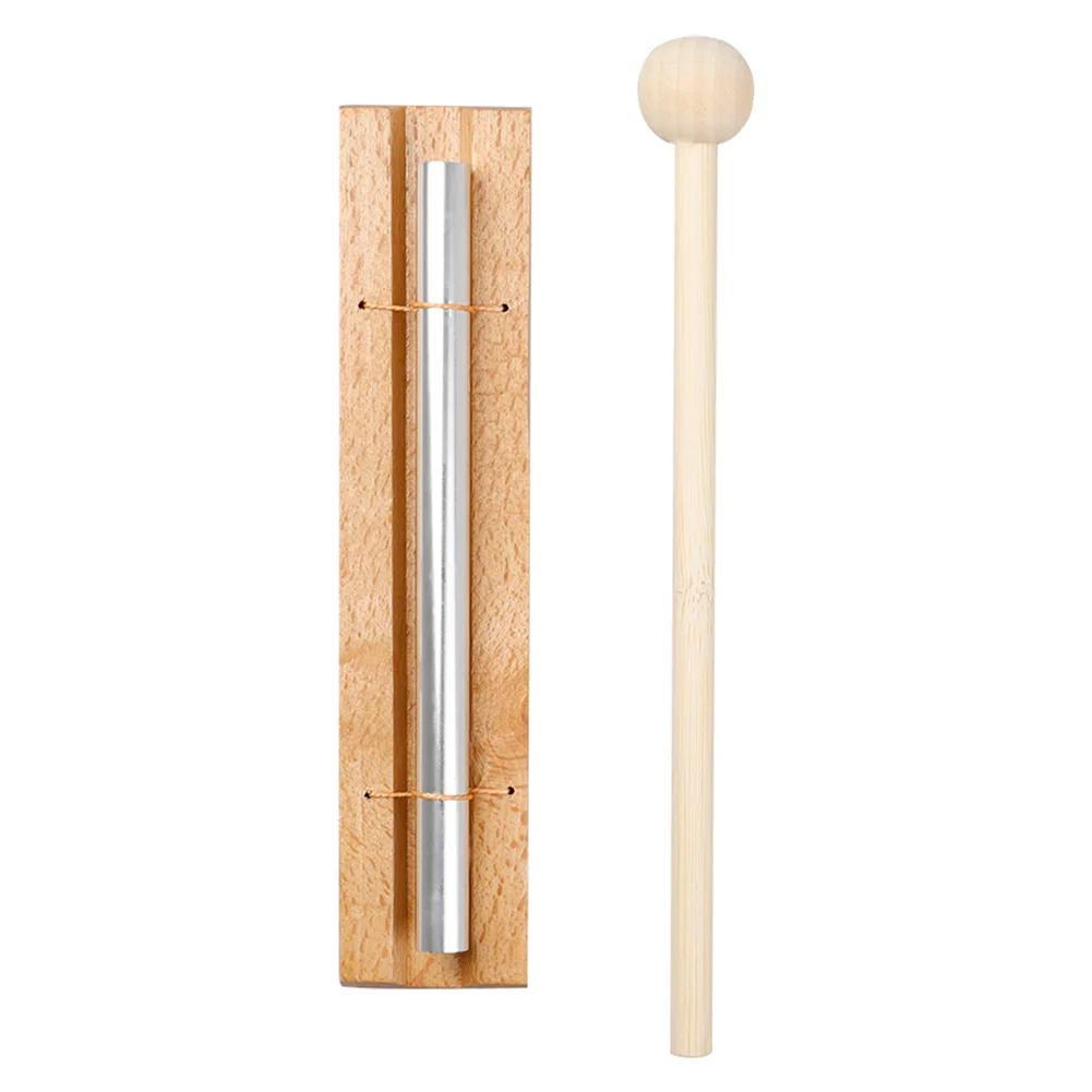 

High Quality Percussion Instrument 1-Tone Percussion Trio Solo Chime For Meditation Classroom Use Sound Therapy Wood Color