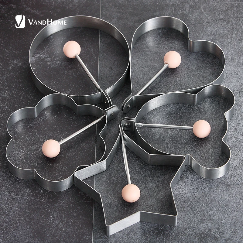 Милая яйцеварка VandHome 5 шт./компл. формы из нержавеющей стали для яиц и блинов