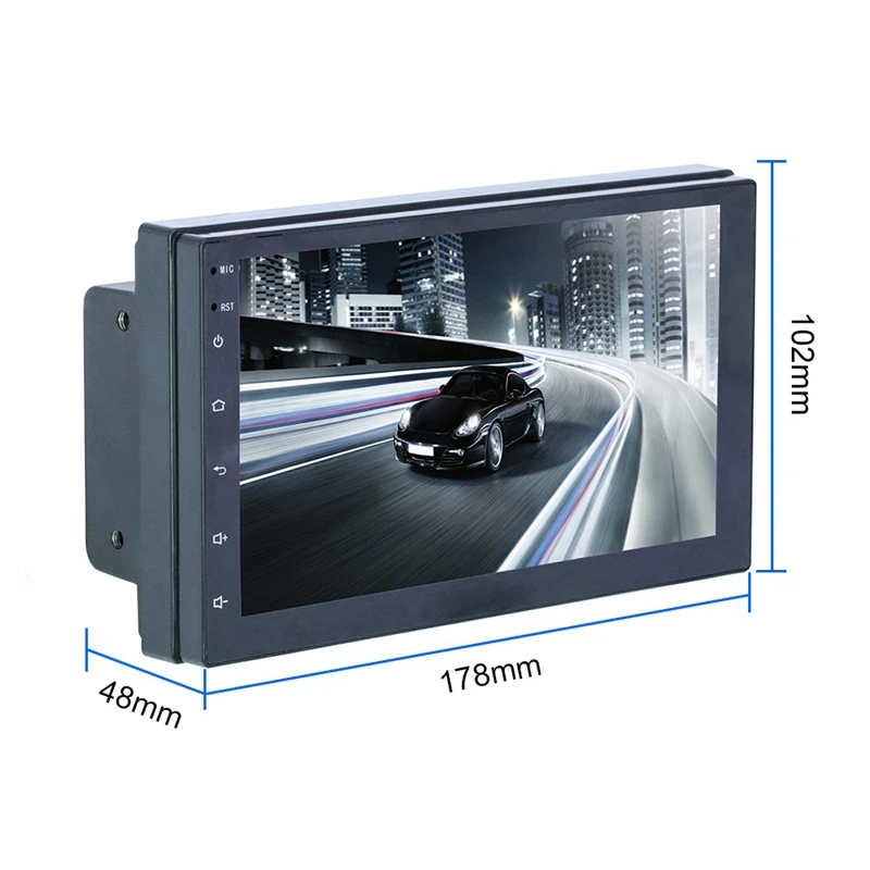 7 дюймов Android 9 1 Пресс Sn автомобиля MP5 плеер FM Радио Гб + 16 Wi Fi Bluetooth GPS навигации для