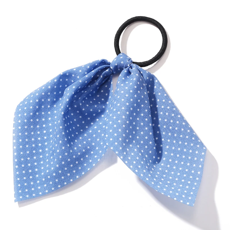 

2021 New Headband Creative Retro French Romantic Small Floral Hairband Classic Blue Rope Fashion Hair Accessories for Women