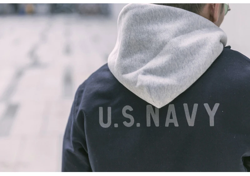 Bronson США темно-синяя куртка с крючками винтажная зимняя USN Спецодежда пальто темно-синий