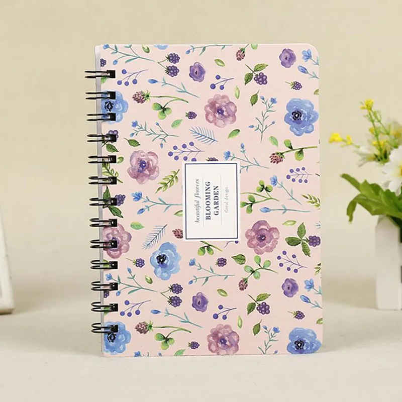 Kawaii Cartoon Coil Creative Small Notebook Fresh Portable Mini Notepad Stationery Book Student Gift | Дом и сад