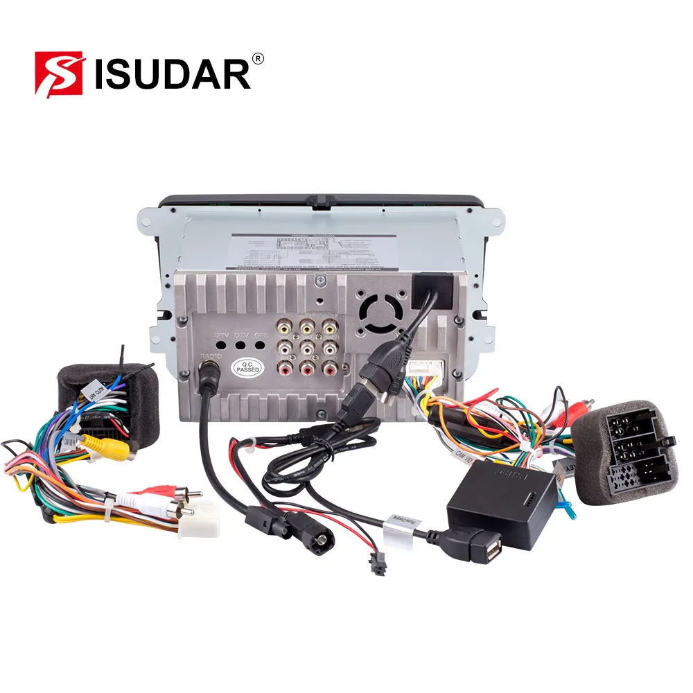 Isudar Автомагнитола с Сенсорным 7 Дюймовым Экраном Для Автомобилей Skoda/Octavia/Fabia/Rapid/Yeti/Superb/VW/Seat