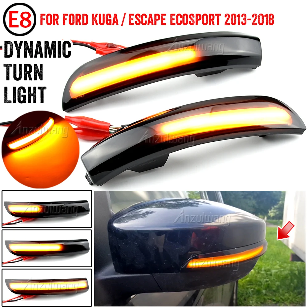 

2 шт., поворотники для зеркала заднего вида Ford Escape Kuga EcoSport 2013-2018