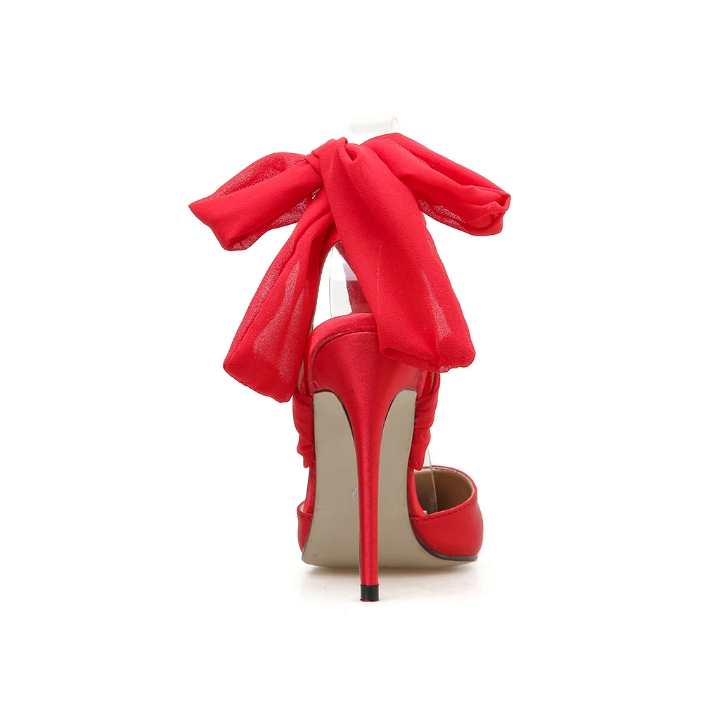 Женская обувь шелковые шарфы различные методы переплетения острый носок тонкий