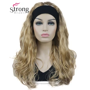 StrongBeauty длинные вьющиеся золотистые светлые головные уборы синтетический парик женские парики