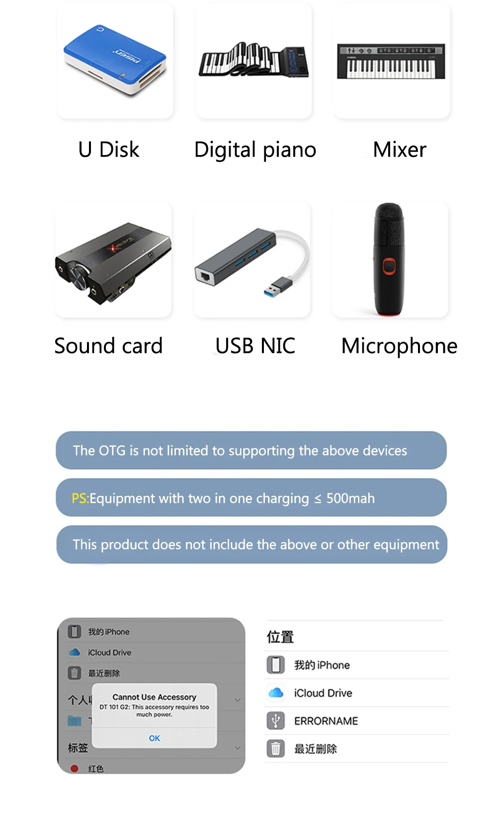 Для iPhone iPad Lightning OTG конвертер USB Micro адаптер MacBook компьютерный ридер type-c коннектор для передачи данных