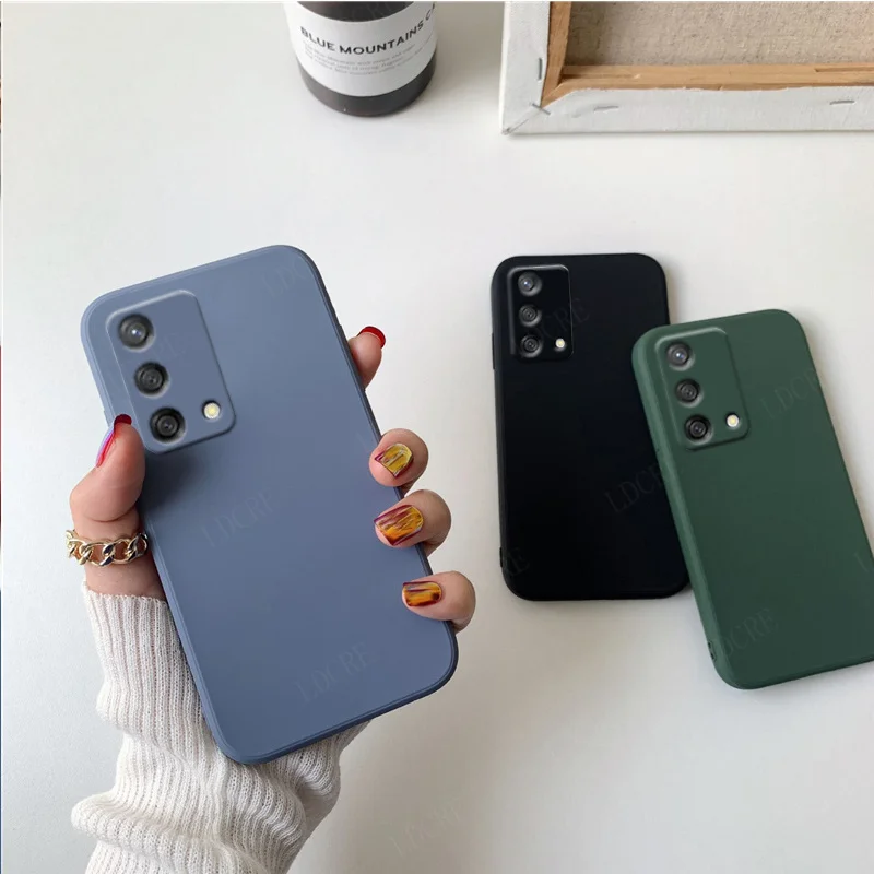 Чехол для OPPO A74 чехол роскошные противоударные мягкие чехлы из жидкого силикона A